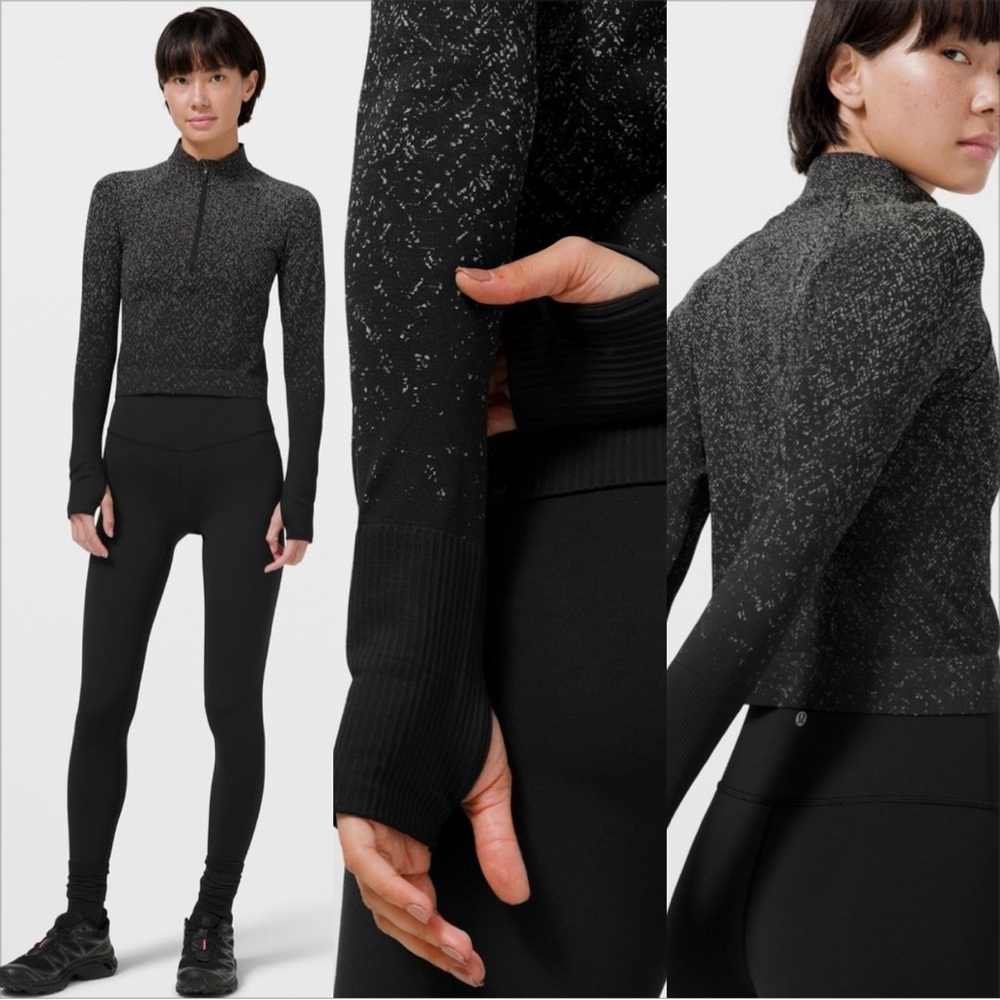 Lululemon Rest Less Cropped 1/2 Zip